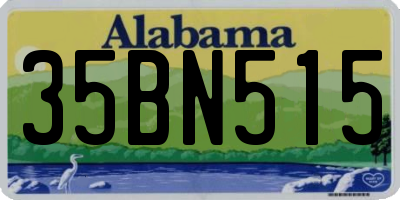 AL license plate 35BN515