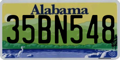 AL license plate 35BN548