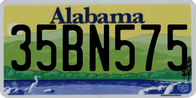 AL license plate 35BN575