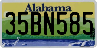 AL license plate 35BN585