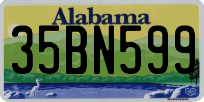 AL license plate 35BN599