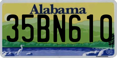 AL license plate 35BN610