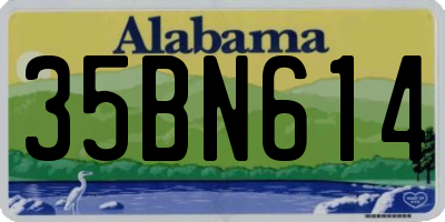 AL license plate 35BN614