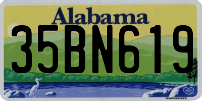 AL license plate 35BN619