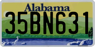 AL license plate 35BN631