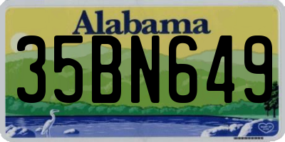 AL license plate 35BN649