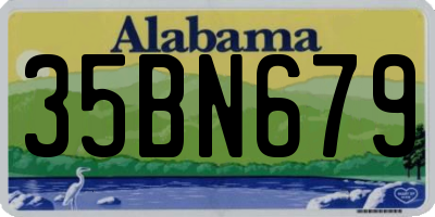 AL license plate 35BN679