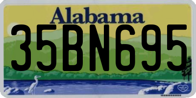 AL license plate 35BN695