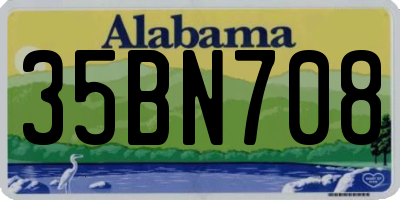 AL license plate 35BN708