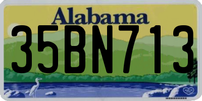 AL license plate 35BN713