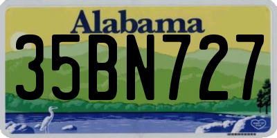 AL license plate 35BN727