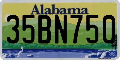 AL license plate 35BN750
