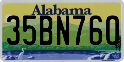 AL license plate 35BN760