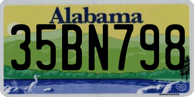 AL license plate 35BN798