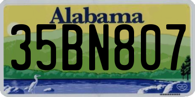 AL license plate 35BN807