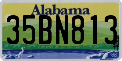 AL license plate 35BN813