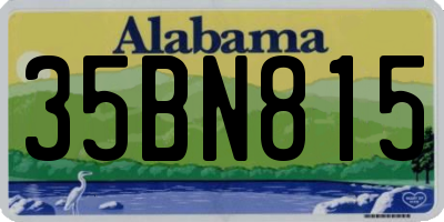 AL license plate 35BN815