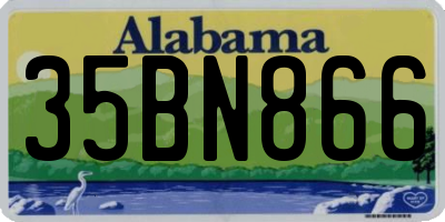 AL license plate 35BN866