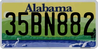 AL license plate 35BN882