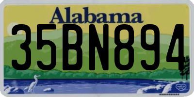 AL license plate 35BN894