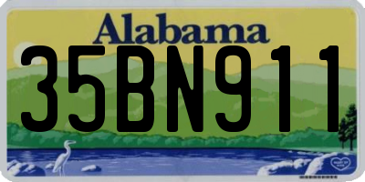 AL license plate 35BN911