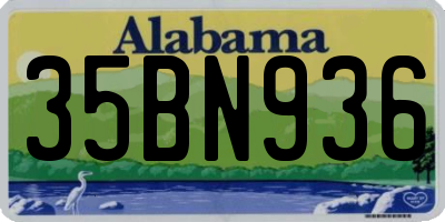 AL license plate 35BN936