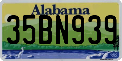 AL license plate 35BN939