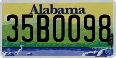 AL license plate 35BO098