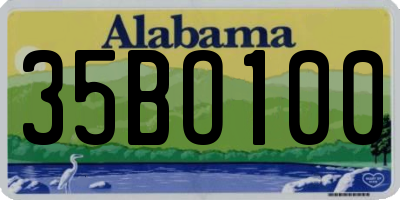 AL license plate 35BO100