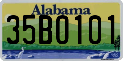 AL license plate 35BO101