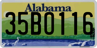 AL license plate 35BO116