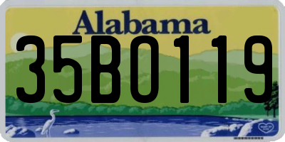 AL license plate 35BO119