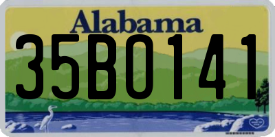 AL license plate 35BO141