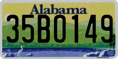 AL license plate 35BO149