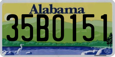 AL license plate 35BO151