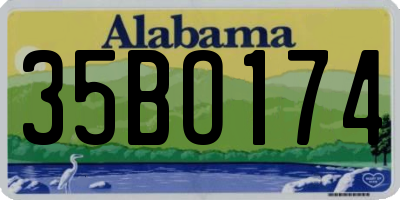 AL license plate 35BO174