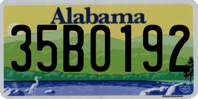 AL license plate 35BO192