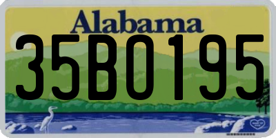 AL license plate 35BO195