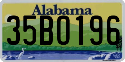 AL license plate 35BO196