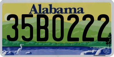AL license plate 35BO222