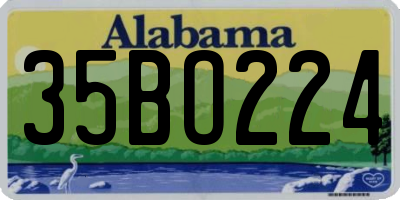 AL license plate 35BO224
