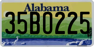 AL license plate 35BO225