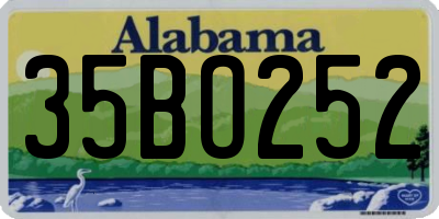 AL license plate 35BO252