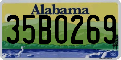 AL license plate 35BO269