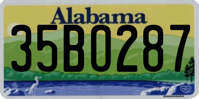 AL license plate 35BO287