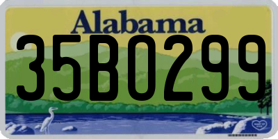 AL license plate 35BO299