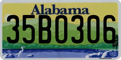 AL license plate 35BO306