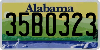 AL license plate 35BO323