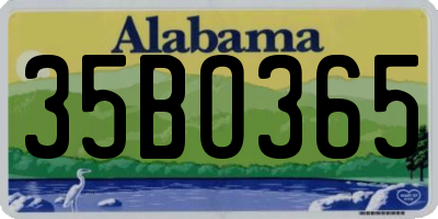 AL license plate 35BO365