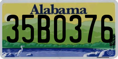 AL license plate 35BO376